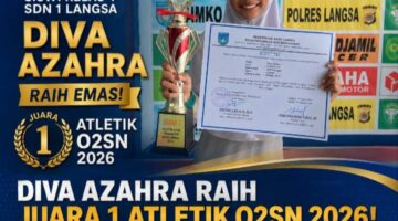 Diva Azahra Siswi SDN 1 Langsa Raih Juara 1 Atletik Putri O2SN 2026 Tingkat Kota Langsa