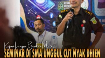 KEJARI LANGSA AJARKAN “SARING SEBELUM SHARING” KE PELAJAR SMA UNGGUL CND, KEPSEK: SANGAT BERMANFAAT