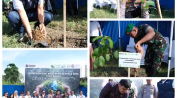 PTPN I Regional 1 dan Forkopimcam Tanjung Morawa Tanam 300 Pohon Peringati Hari Bumi dan HUT Deli Serdang ke-80