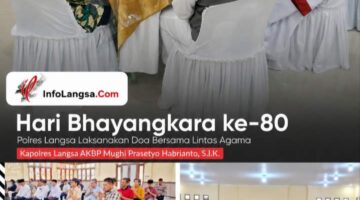Polres Langsa Perkuat Kerukunan melalui Doa Bersama Lintas Agama Sambut Hari Bhayangkara ke-80