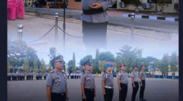 Kapolres Aceh Tamiang Pimpin Upacara Kenaikan Pangkat Periode Juli 2026