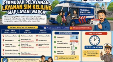 Satpas Polrestabes Medan Permudah Pelayanan, Layanan SIM Keliling Siap Layani Warga