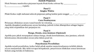 Surat Perjanjian Utang Piutang: Pengertian, Dasar Hukum, Komponen, dan Cara Membuatnya