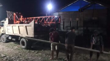 Mesin Sumur Bor Tiba di Lokasi TMMD ke-129 Kodim 0102/Pidie, Pengeboran Segera Dimulai