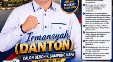 Irmansyah Terpilih Jadi Geuchik Gampong Kapa Periode 2026-2032 dengan 330 Suara
