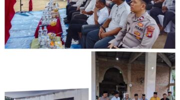 Wakil Bupati Aceh Tamiang Ismail SE di Dampingi oleh Camat sekerak Saftiyan putra Ajatami S.STP. Peresmian Mesjid AR Rahman