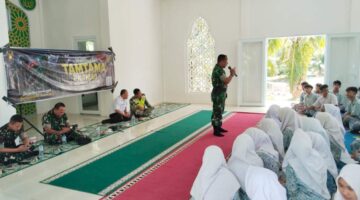 Danramil 08 Rantau Kampanyekan Penerimaan Caba & Cata TNI-AD di SMAN 1 Rantau