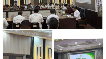 Kapolres Aceh Tamiang Hadiri Kunjungan Kerja Menteri ATR/BPN Dalam Rangka Penyerahan Sertifikat Pengganti dan Tinjau Progres Huntap