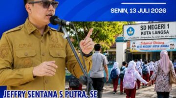 WALI KOTA LANGSA AJAK AYAH ANTAR ANAK DI HARI PERTAMA SEKOLAH 13 JULI 2026