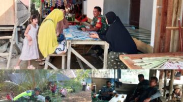 Aksi Babinsa Kodim 0117/Aceh Tamiang: Edukasi Kamtibmas, Gotong Royong, hingga Jalin Silaturahmi dengan Pemuda