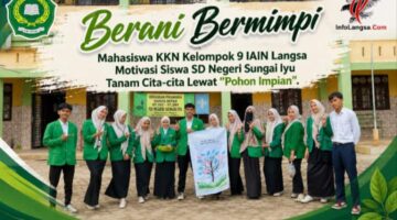 Mahasiswa KKN Kelompok 9 IAIN Langsa Tanam “Pohon Impian” di SD Negeri Sungai Iyu, Bangkitkan Semangat Raih Cita-cita
