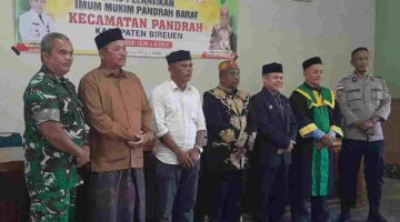 Imum Mukim Resmi Dilantik, Camat Pandrah, Dorong Sinergi Kuat dengan Geusyik.