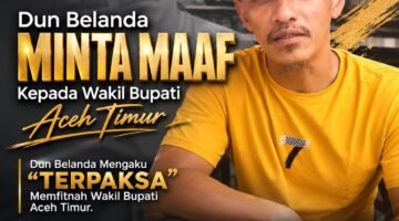 Sok Breaking news Akhir Dun Belanda Minta Maaf kepada Wakil Bupati Aceh Timur, Akui Sebarkan Fitnah.