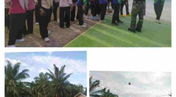 Meriahkan HUT ke-81 RI, Pertandingan Volly Persit KCK Kodim 0117/Atam Sukses Digelar