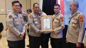 Polres Aceh Timur meraih Dua Penghargaan pada Rakernis SDM Polda Aceh