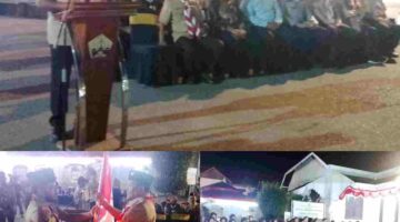 H. Mukhlis ST Lepas Kontingen Pramuka Menuju Cibubur, Jakarta Timur.