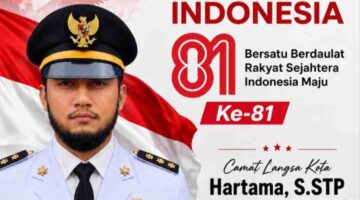Camat Langsa Kota Ajak Warga Kibarkan Merah Putih Sambut HUT RI ke-81