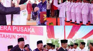 Bupati Aceh Tamiang Kukuhkan 30 Anggota Paskibraka Tahun 2026