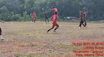 10 Tim Bertarung di Turnamen HUT RI ke-81 RT 10 RW 003, Dimulai 16-17 Agustus