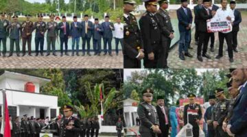 Kapolres Bireuen Pimpin Upacara Ziarah Nasional HUT Ke-81 Republik Indonesia