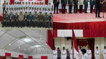35 Anggota Paskibraka Siap Mengimbarkan Bendera Merah Putih.