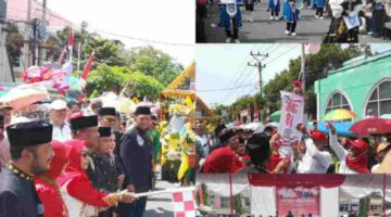 Ribuan Masyarakat Memadati Kabupaten Bireuen Dalam Rangka Memeriahkan HUT RI Ke-81.