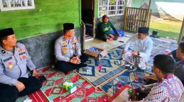 Wakapolres Aceh Timur Takziah ke Rumah Duka Ibunda Ketua Baitul Mal Aceh