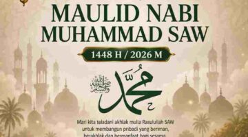 Kalapas Kelas II B Idi Bapak Heriyanto Syafrie Bersama Seluruh Staf Mengucapkan Selamat Memperingati Maulid Nabi Muhammad SAW 1447 H.