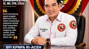 BPN Aceh Timur Raih Zona Integritas, BPI KPNPA: Jangan Percaya Calo, Lapor Jika Ada Pungli