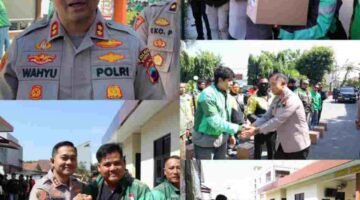 Solid! Kapolres Kudus Gandeng 350 Ojol, Sembako Jadi Simbol Persaudaraan dan Sinergi Kamtibmas