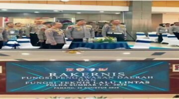 Rakernis Fungsi Pengawasan Daerah dan Teknis Lalu Lintas Polda Sumbar TA 2026 Resmi Dibuka