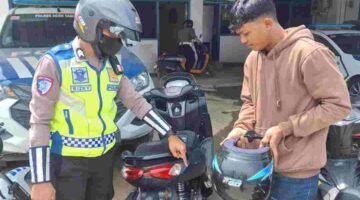 Satlantas Polres Aceh l Tertibkan Knalpot Tidak Sesuai Spesifikasi