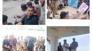 Massa AM2S Sampaikan 8 Tuntutan ke Pemkab Aceh Tamiang Terkait HGU PT Semadam