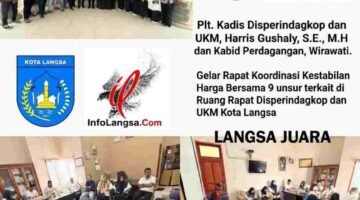 Harga Ayam Ras Rp40 Ribu/kg, Disperindag Langsa Gerak Cepat Rapat + Pantau Pasar
