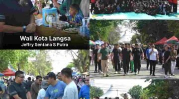 Warga Aceh Timur, Tamiang Hingga Lhokseumawe Ikut Menyemarakkan Car Free Day di Kota Langsa