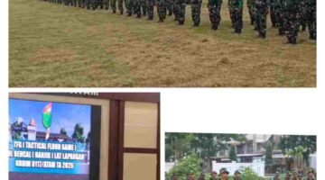 Kodim 0117/Aceh Tamiang Gelar Apel Pasukan Dalam Rangka Latihan Lapangan Penanggulangan Bencana