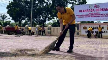 Kapolres Aceh Tamiang Pimpin Jumat Bersih, Wujudkan Mako yang Bersih dan Nyaman