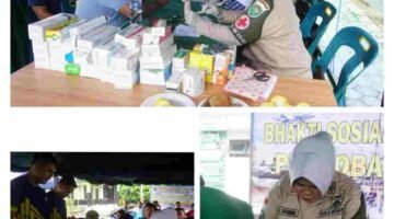 Kodim 0117/Aceh Tamiang Gelar Pengobatan Gratis Sambut HUT Ke-81 TNI