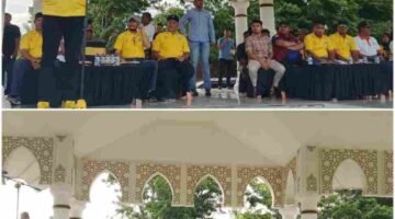Pengusaha Sukses Edi Saputra ( Edi Obama) Beserta Isteri Sri Selisna Devi Hadiri Pembukaan Sepak Bola HUT Bireuen Ke 27 Tahun.