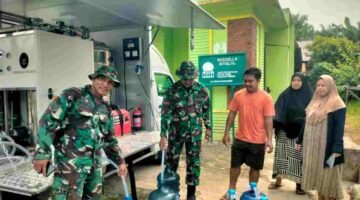 Koramil 07/Kejuruan Muda Laksanakan Bakti TNI AD Manunggal Air Bersih Di Desa Seumadam