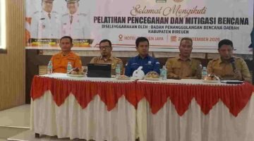 BPBD Bireuen Gelar Pelatihan Pencegahan dan Mitigasi Bencana Tahun 2026.