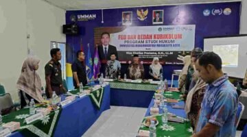 UMMAH Gelar FGD Dan Bedah Kurikulum Program Studi Hukum Universitas Muhammadiyah Mahakarya Aceh.