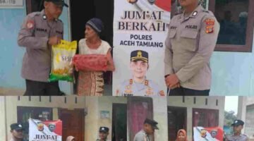 Jumat Berkah, Polres Aceh Tamiang Salurkan Sembako untuk Warga Membutuhkan