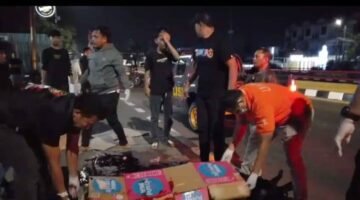 Geng Motor Mengganas Di Makassar Satu Tewas Bersimbah Darah, Satu Luka Berat