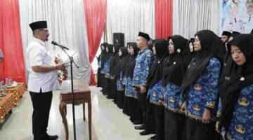 Lantik 55 Kepala Sekolah, Ini Pesan Bupati Aceh Tamiang