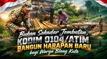 Bukan Sekadar Jembatan, Kodim 0104/Atim Bangun Harapan Baru bagi Warga Blang Kuta
