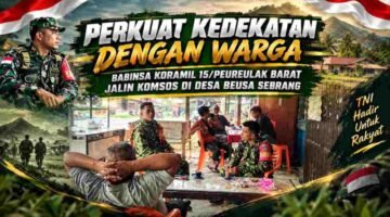 Perkuat Kedekatan dengan Warga, Babinsa Koramil 15/Peureulak Barat Jalin Komsos di Desa Beusa Sebrang