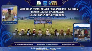 Momentum Kebangkitan Petani Langsa! Panen Raya Padi 2026 di Langsa Timur Jadi Simbol Ketahanan Pangan Aceh