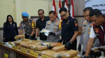 Polres Langsa Ungkap 10 Kasus Narkoba, 39,9 Kg Ganja Disita! 14 Pria Diamankan